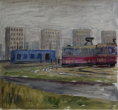 Tramcar on the Edge of Town