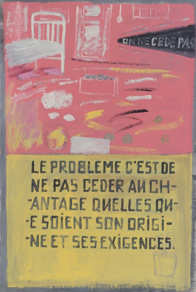 «Le problème c’est de ne pas céder au chantag quelles que soient son origine et ses exigences»