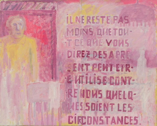 Диптих " Il ne reste pas moins que tout ce que vous direz dès à présent peut être utilisé contre nous quelles que soient les circonstances "