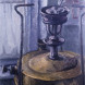 Primus stove 350 in front of a window