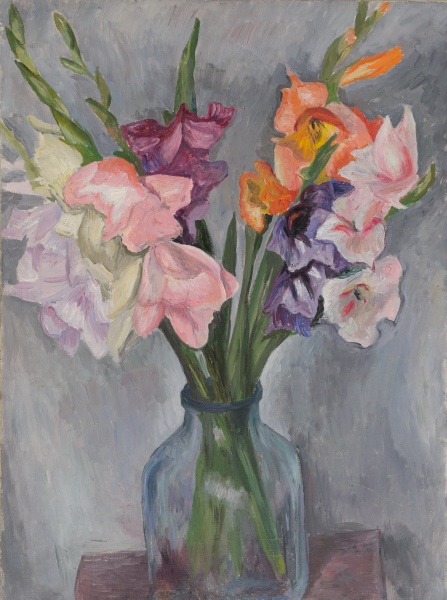 Sword lilies in a jar