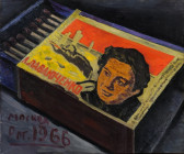 Matchbox Labeled "Sniper Pavluchenko"